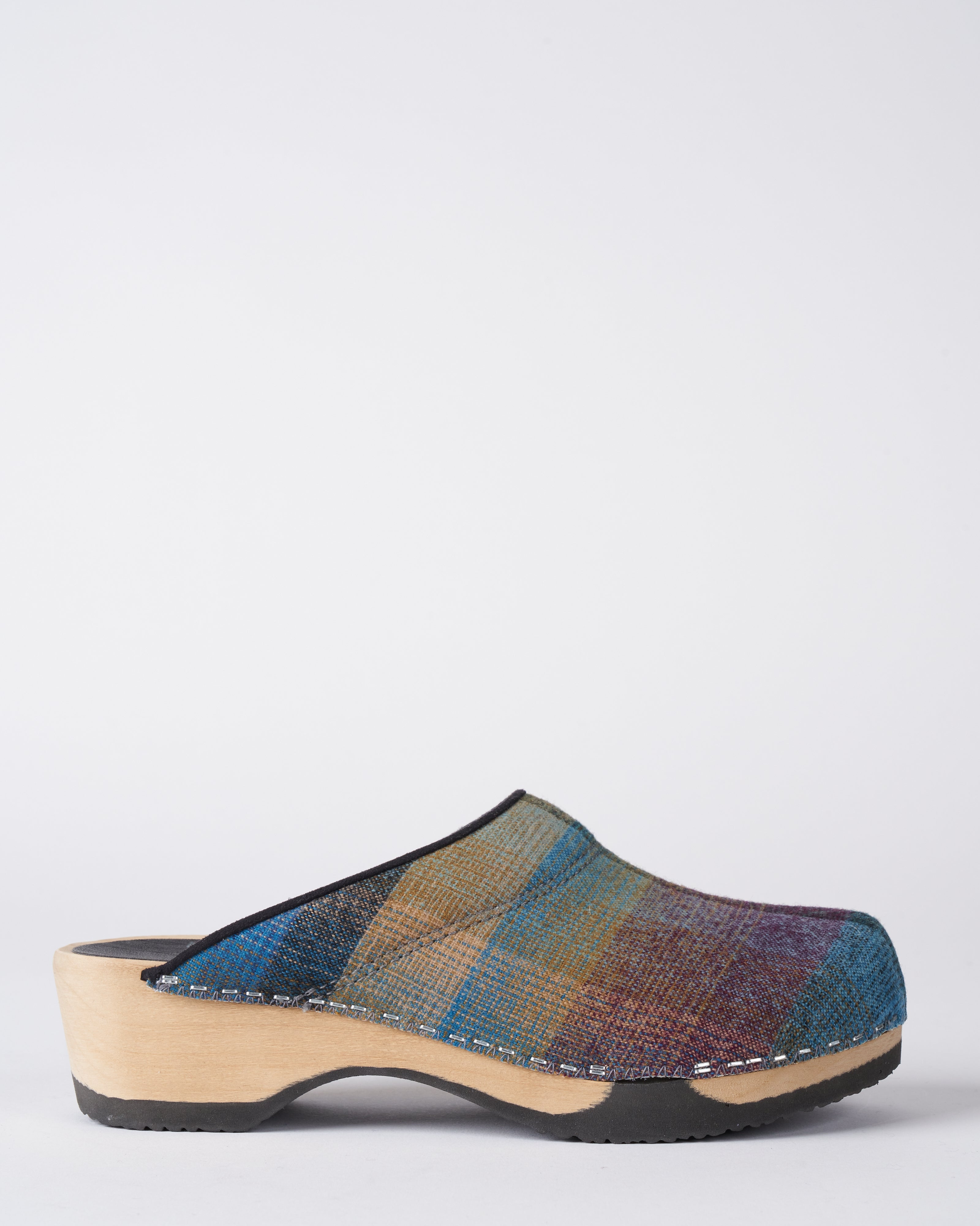 magnafied, 1042 ombre clog - plaid wool