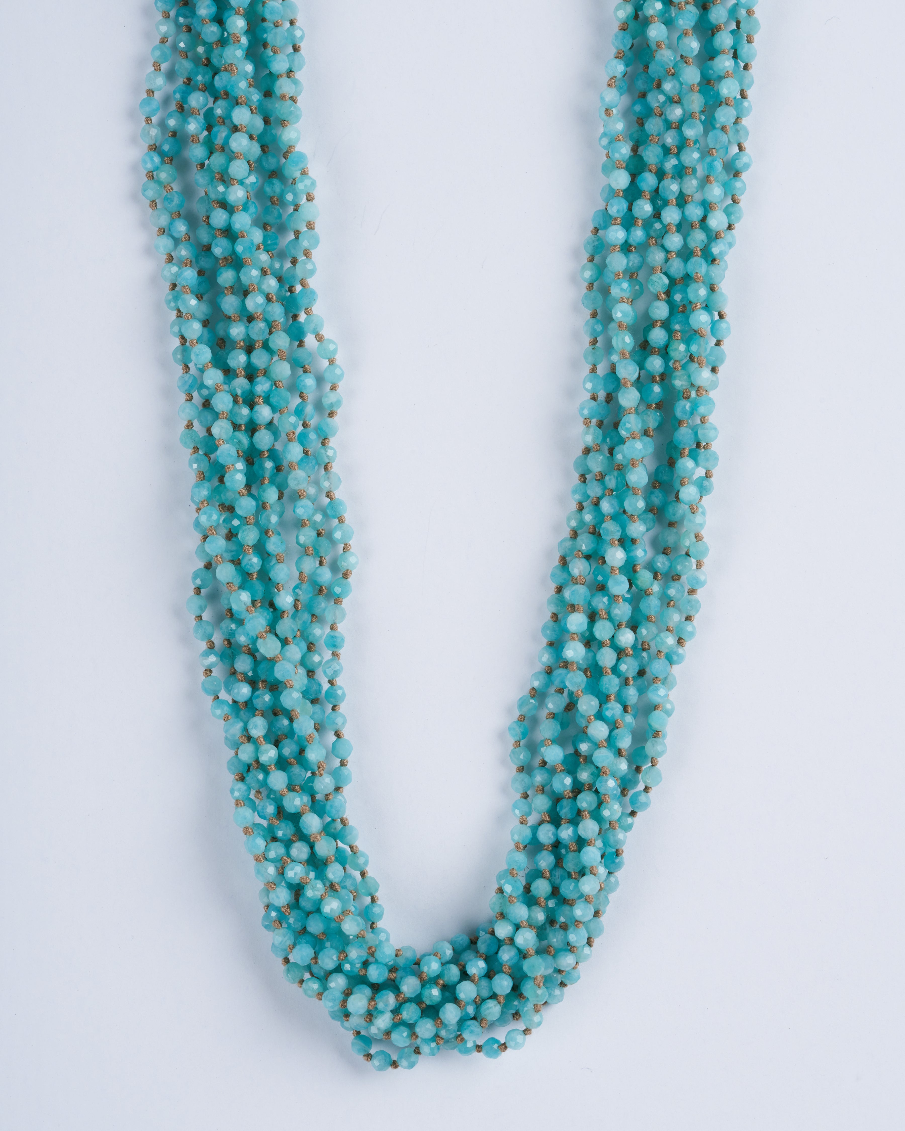 lena skadegard, 11line amazonite tassel - amazonite