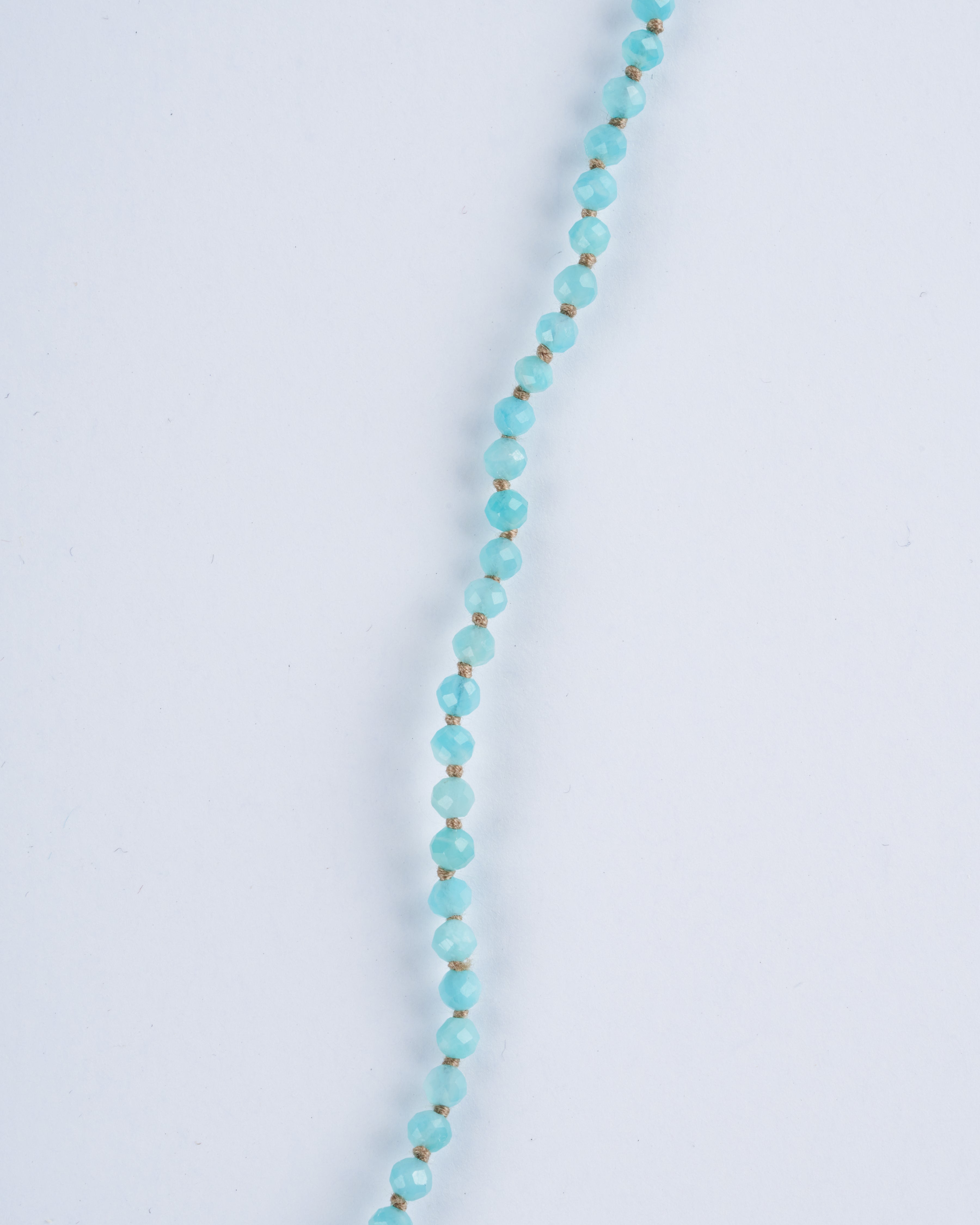 lena skadegard, 15" amazonite necklace w/ 9k clasp - amazonite