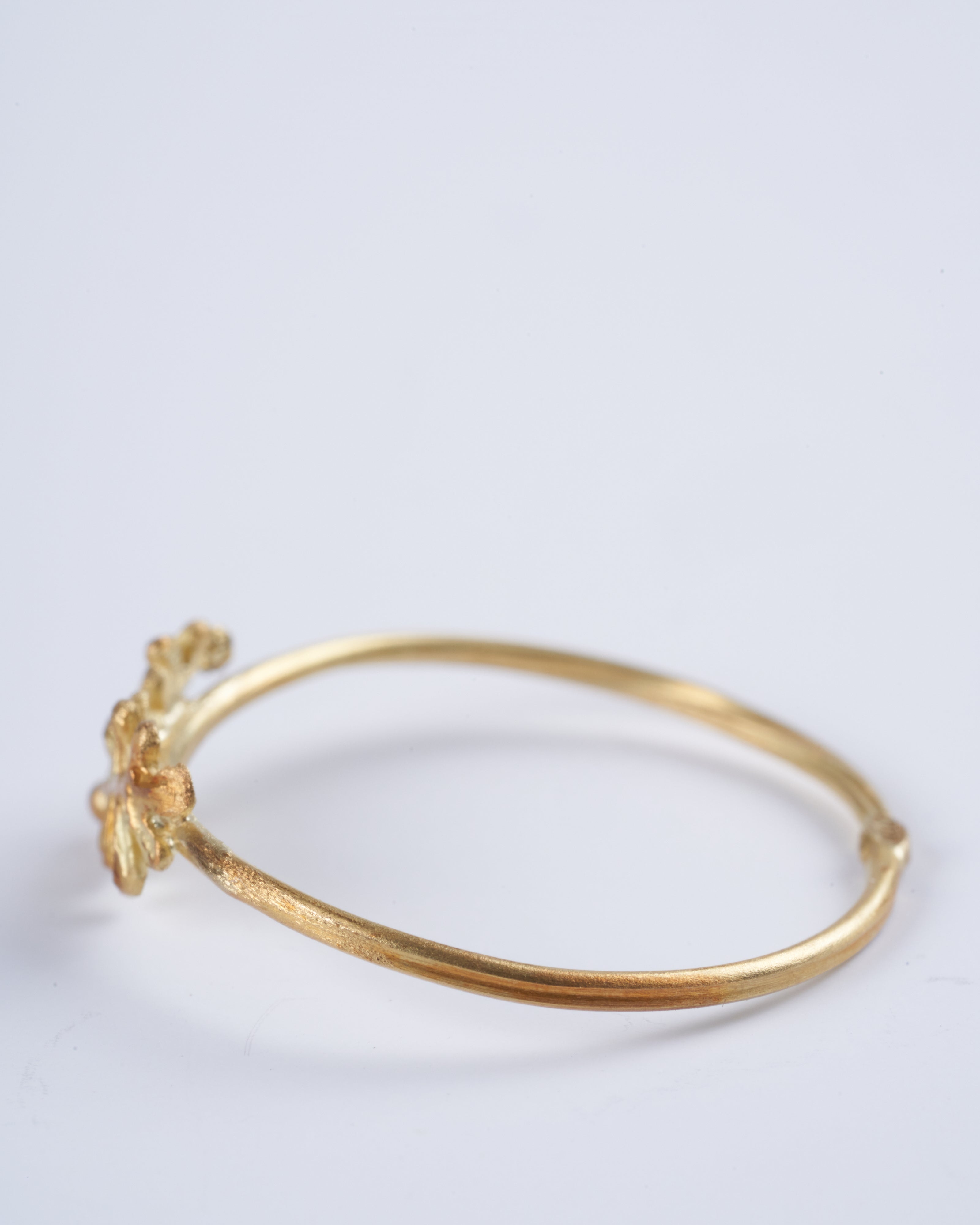 lene vibe, 18k yellow gold leaf ring - gold