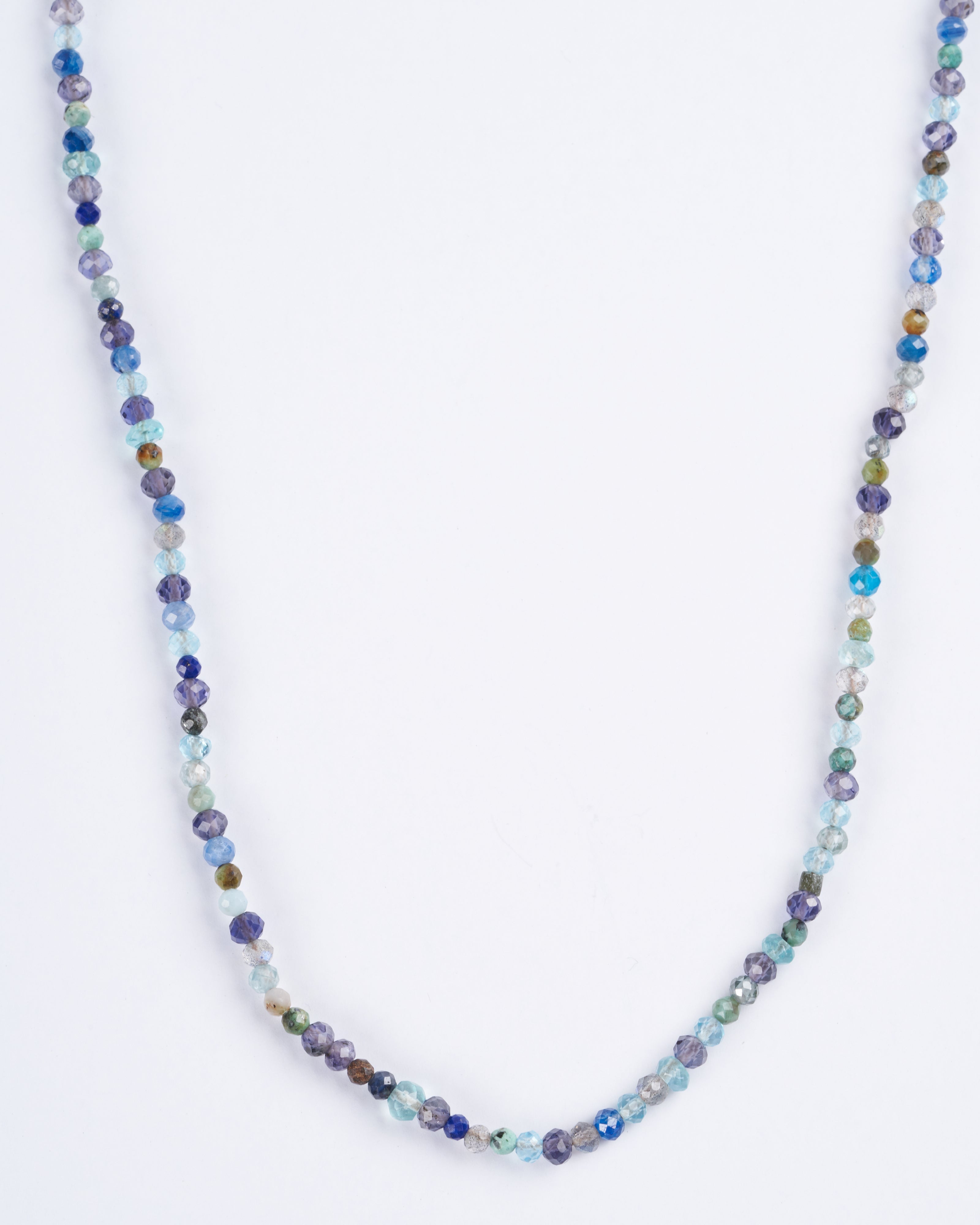 lena skadegard, 30" unknotted kyanite necklace w/ 9k clasp - stone