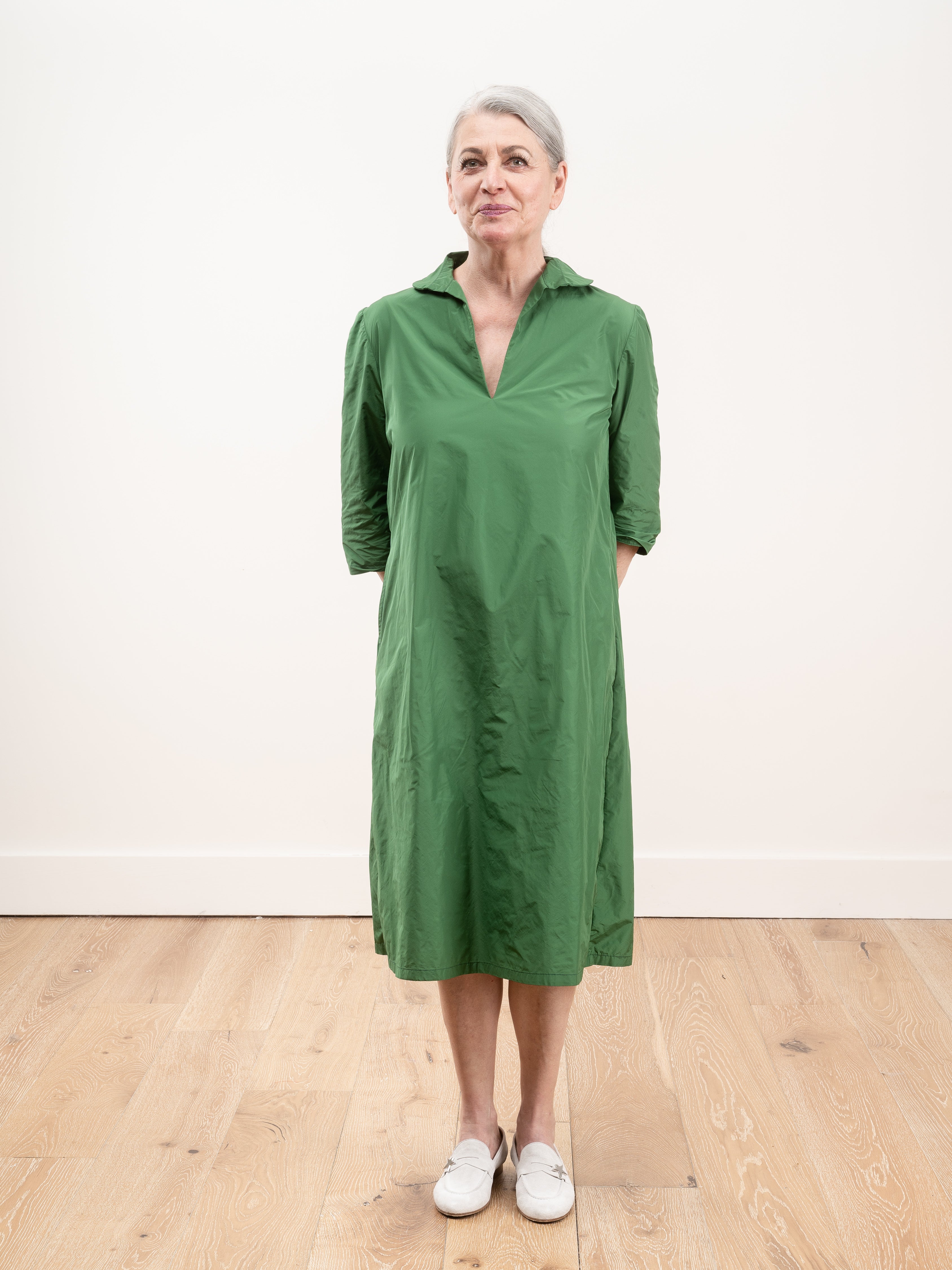 katharina hovman, 3/4 sleeve dress - frog