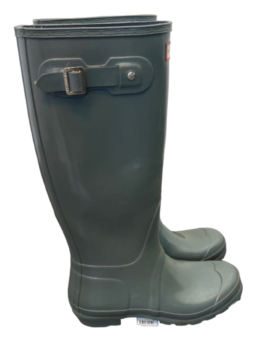 Hunter, Hunter Shoe Size 7 Slate Gray Rubber Rainboots