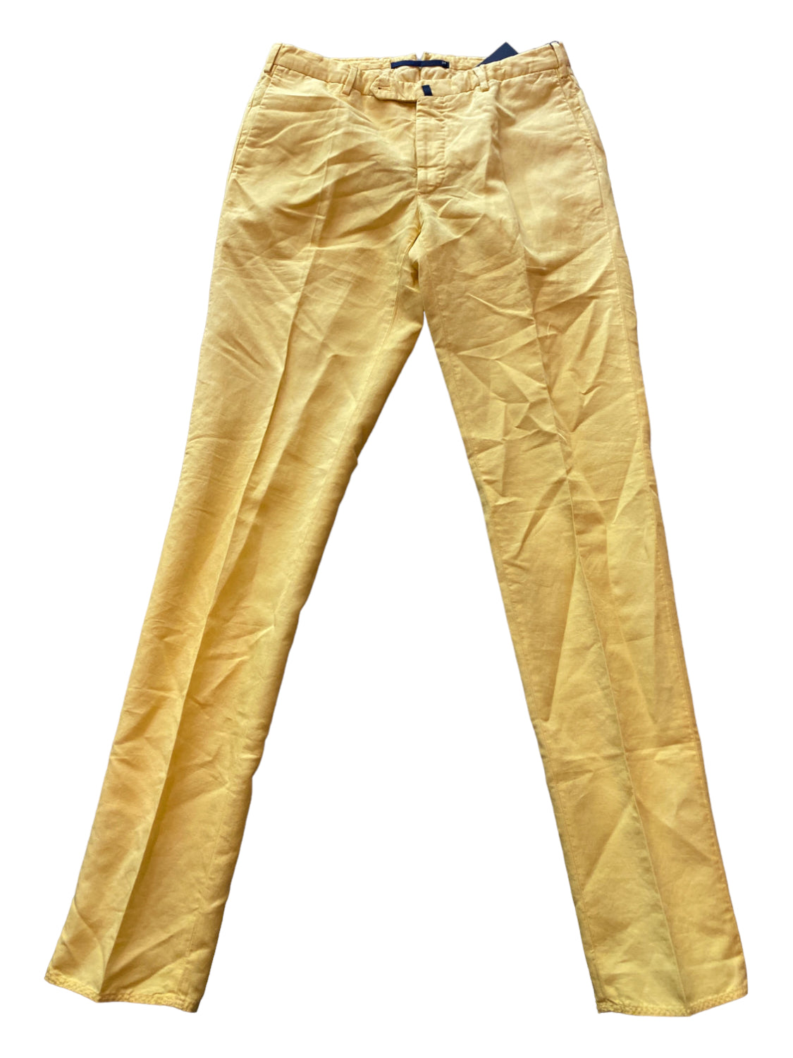 Incotex, Incotex NWT Size 34 Yellow Cotton Blend Solid Khakis Men's Pants