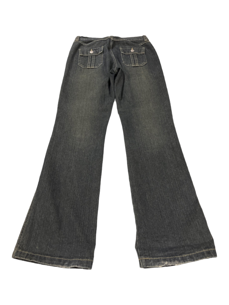 JW Junction West, JW Junction West Size 6 Dark Wash Cotton Denim Button Fly Pockets Jeans