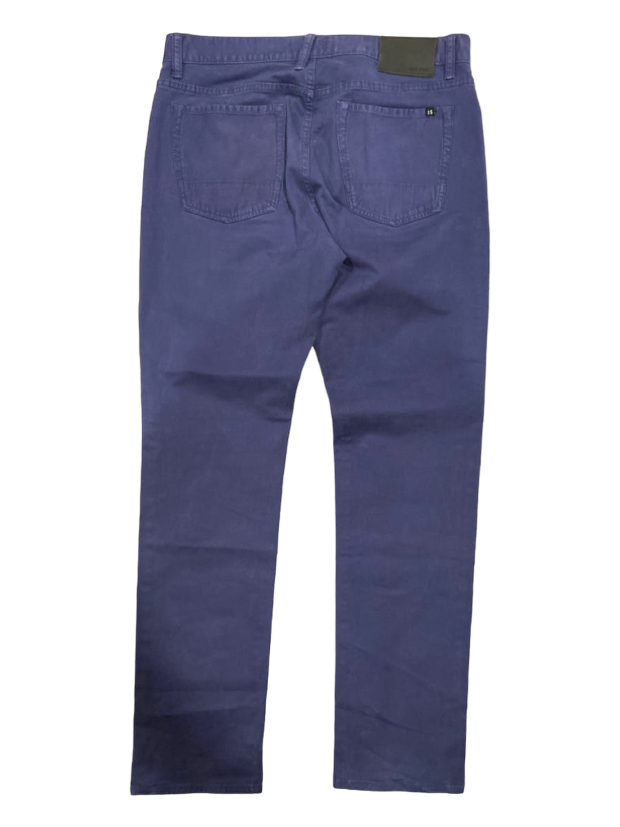 Jack Spade, Jack Spade Size 34 Blue Cotton Solid Zip Fly Men's Pants