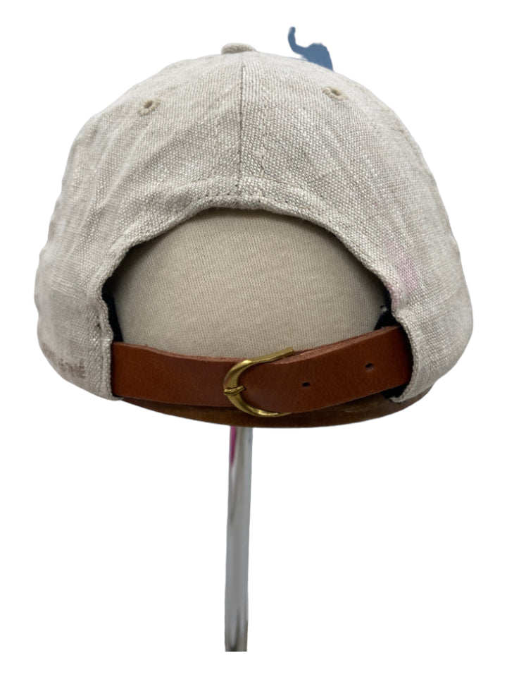 Janessa Leone, Janessa Leone Beige Cotton Baseball Cap Hat