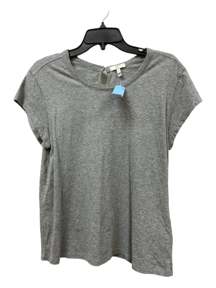 Joie, Joie Size L Gray Cotton Short Sleeve Top