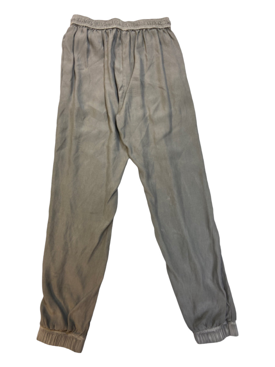 Kes, Kes Size Medium Gray Silk Elastic Drawstring Waist Jogger Pants