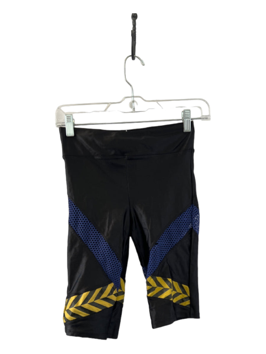 Koral, Koral Size S Black & Multi Polyamide Blend Mesh Detail Active Athletic Shorts