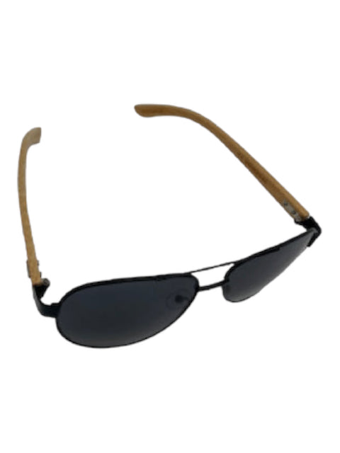 Kuma Eyewear, Kuma Eyewear AS IS Wood Grain Acetate Ray-ban style Sunglasses