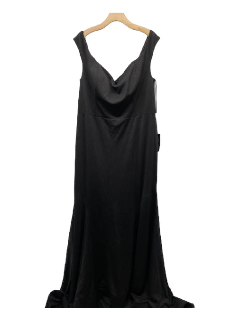 La Femme, La Femme Size 20 Black Gown