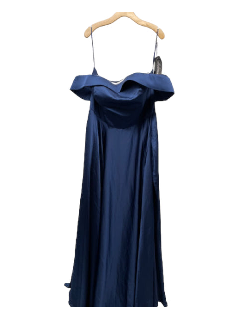 La Femme, La Femme Size 20 Navy Gown