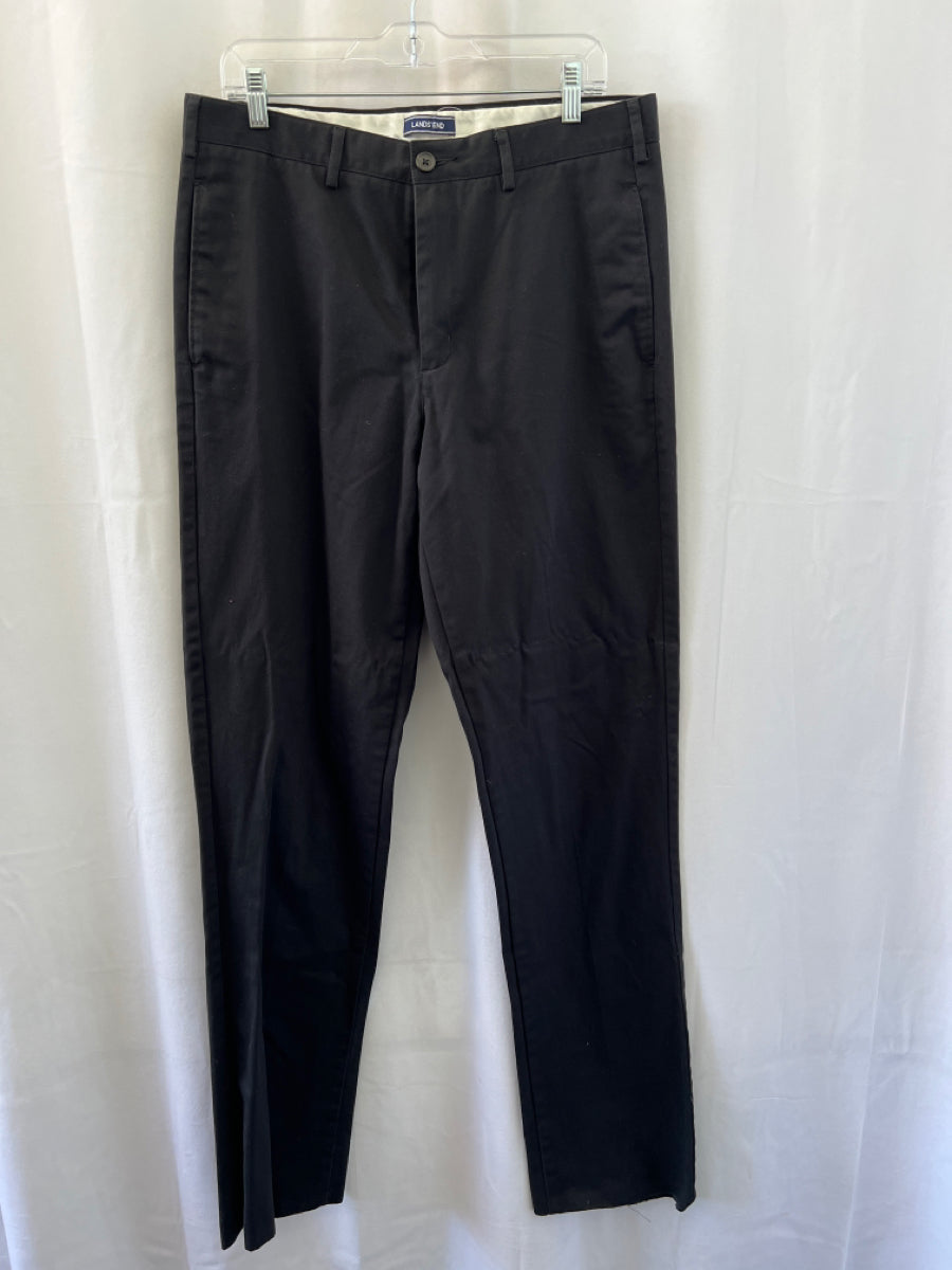 Lands End, Lands End Size 34 Black Cotton Pants