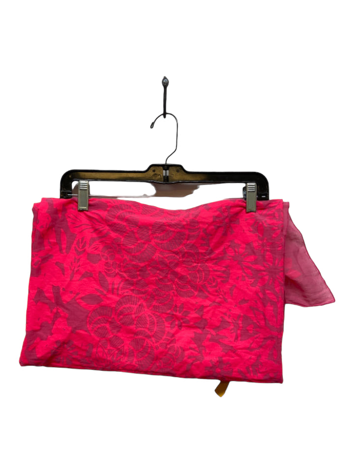 Le.Sens, Le.Sens Pink Cotton Painted Sarong Pareo scarf