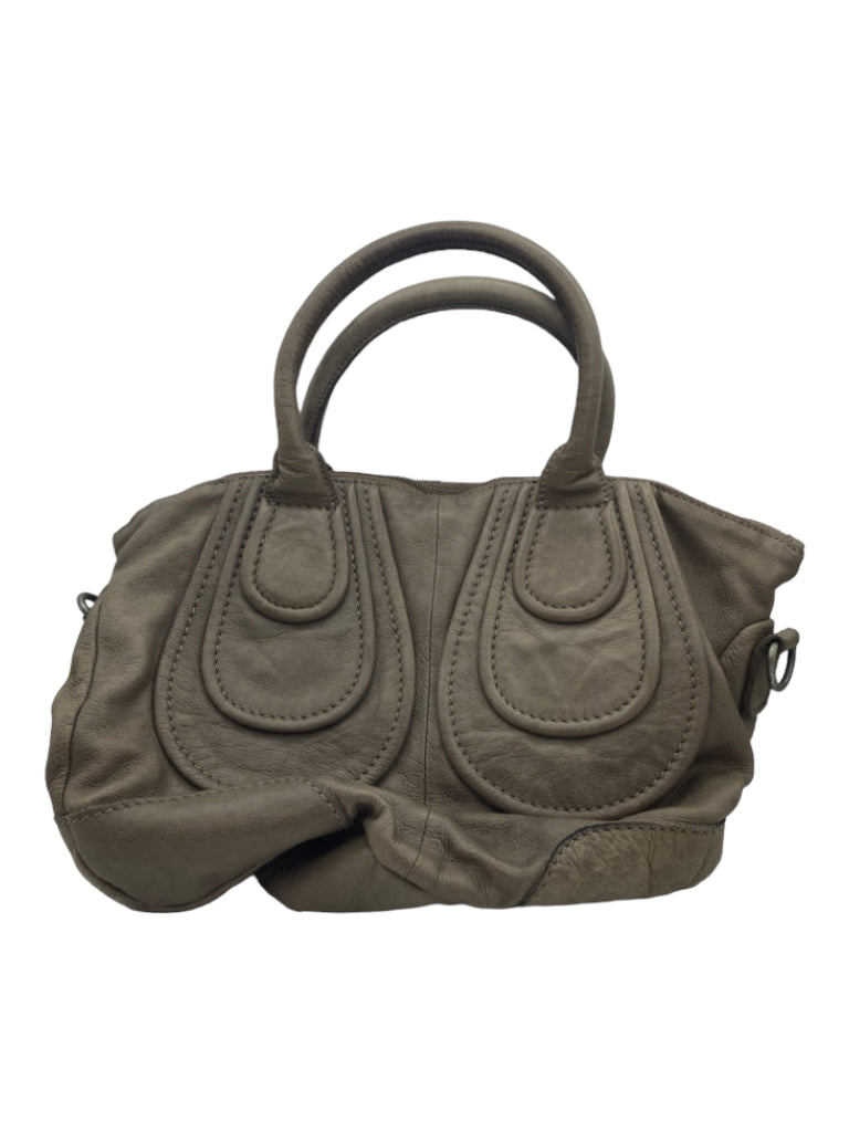 Liebeskind, Liebeskind Taupe Leather Shoulder & Crossbody Top Zip Interior Pocket Bag