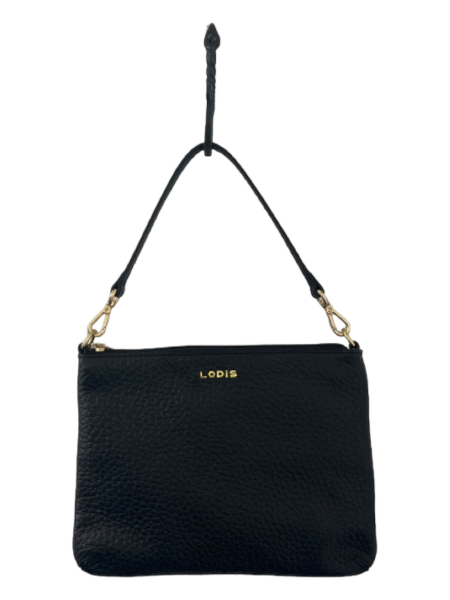 Lodis, Lodis Black Gold Hardware Strap Incl Chain Crossbody Strap Purse