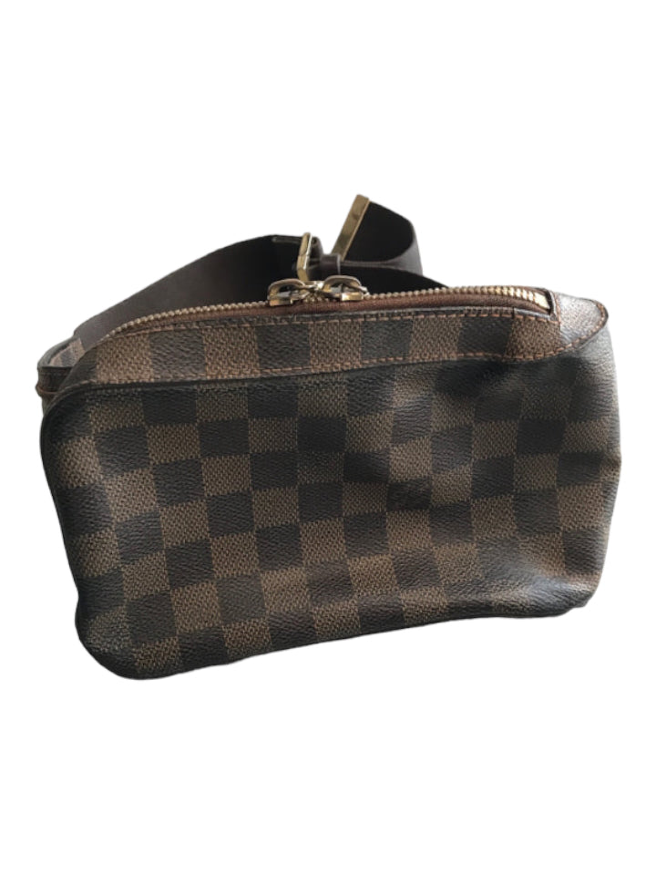 Louis Vuitton, Louis Vuitton Brown Leather Damier Crossbody Men's Accessories