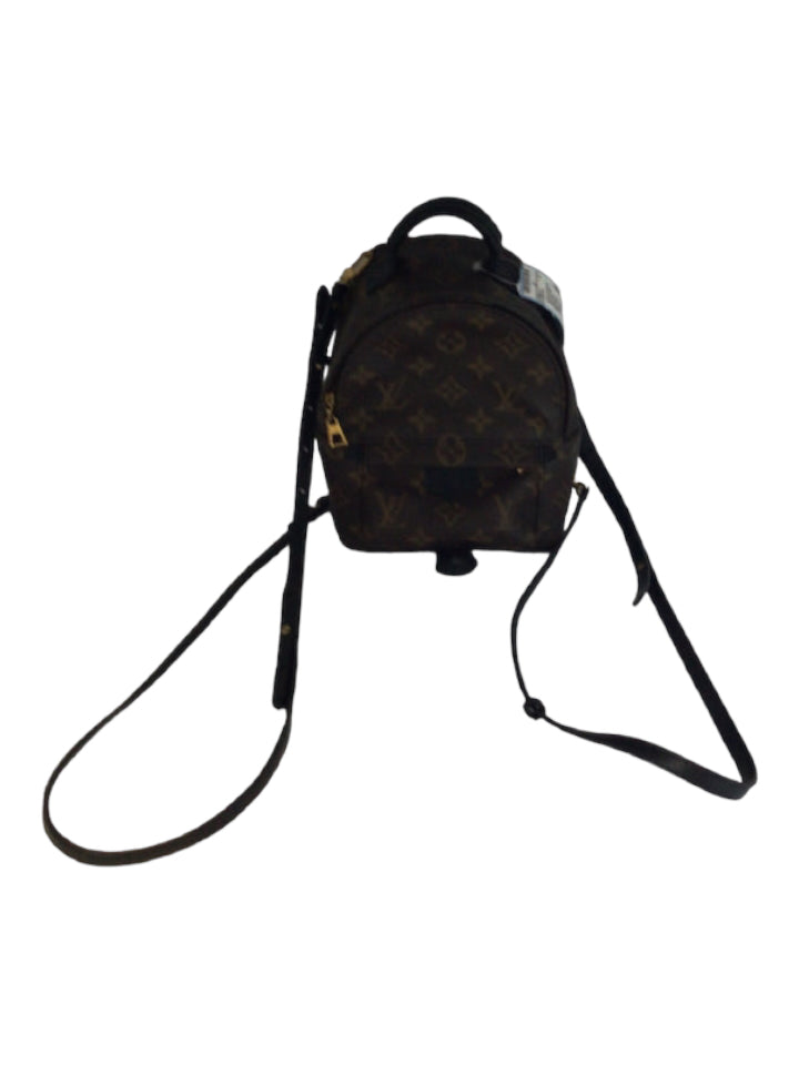 Louis Vuitton, Louis Vuitton Brown Leather Monogram Detachable Strap Dustbag Inc. Bag