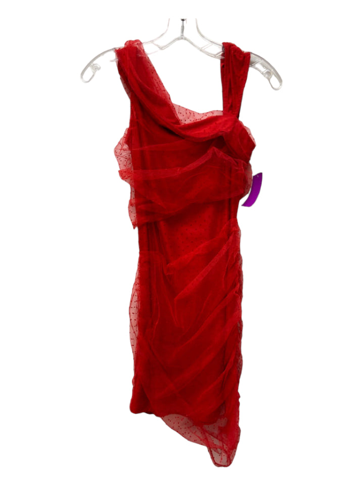 Majorelle, Majorelle Size S Red Nylon Sleeveless Dress