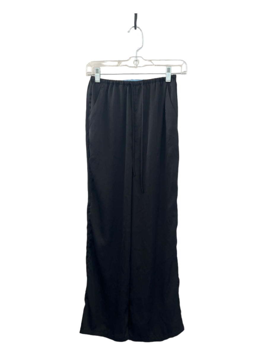 Majorelle, Majorelle Size XXS Black Polyester Drawstring Wide Leg Pants