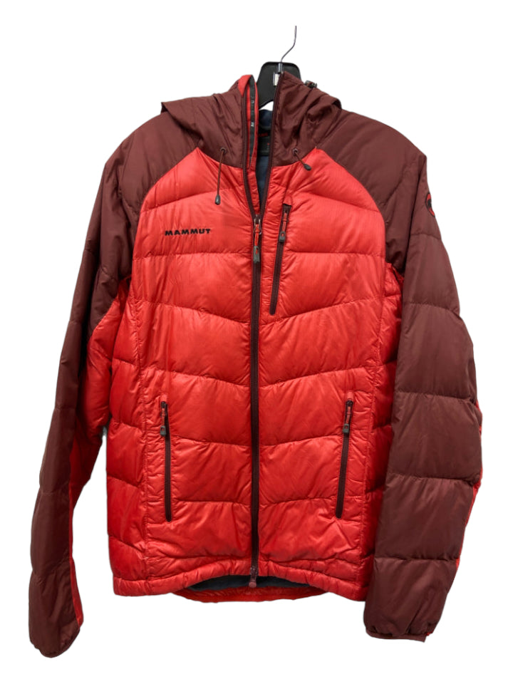 Mammut, Mammut Size S Red Synthetic Two Tone Puffer Men's Jacket