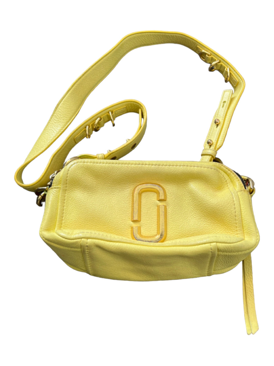 Marc Jacobs, Marc Jacobs Yellow Leather GHW Crossbody Camera bag Bag