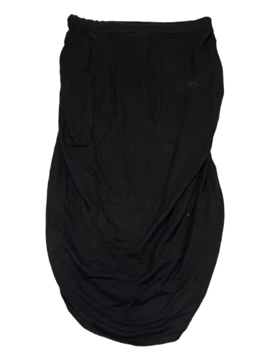 Maria + Cornejo, Maria Cornejo Size S Black Viscose Blend Elastic Waist Ruched Skirt