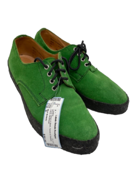 Mark McNairy, Mark McNairy Shoe Size 9 Green & Black Suede & Rubber Laces Loafers