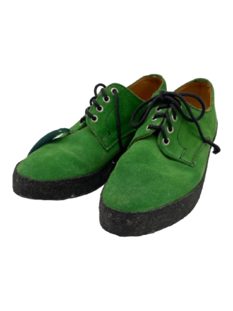 Mark McNairy, Mark McNairy Shoe Size 9 Green & Black Suede & Rubber Laces Loafers