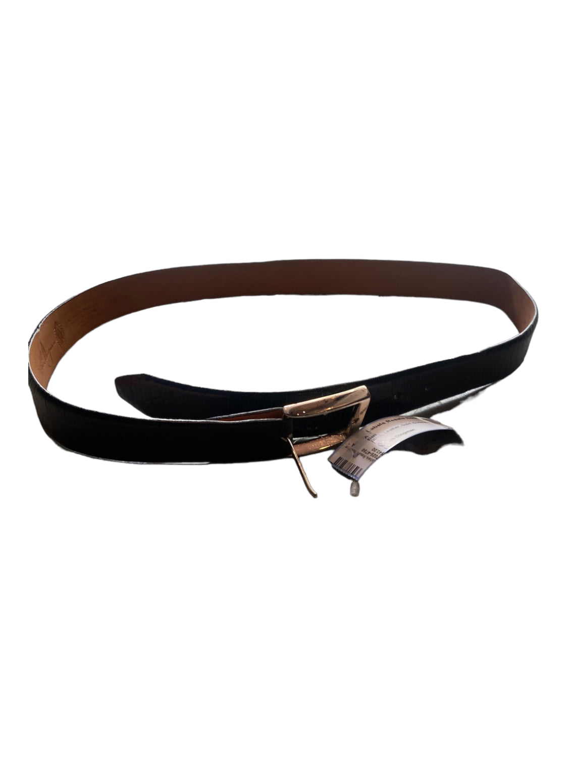 Martin Dingman, Martin Dingman Black Leather Solid Men's Belt