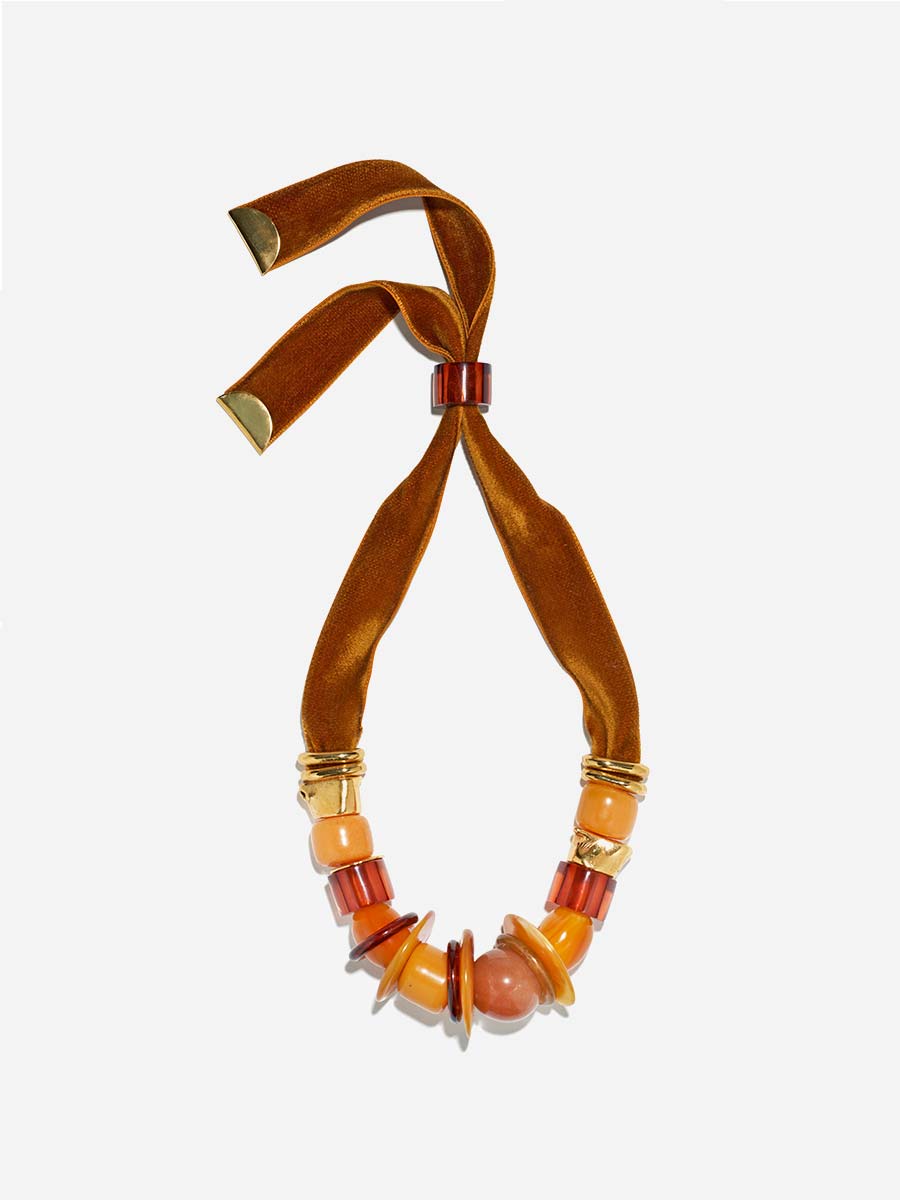 Lizzie Fortunato, amber savanna necklace