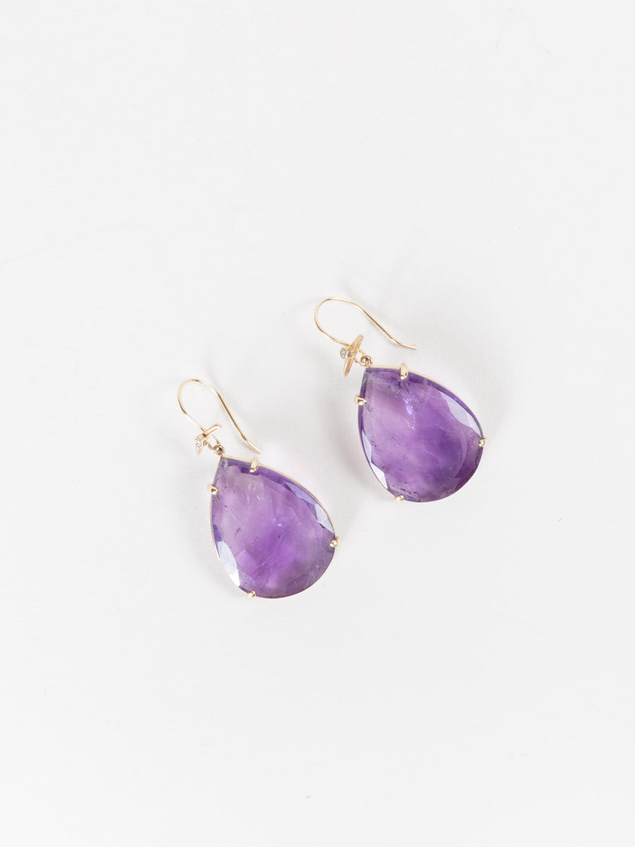 jamie joseph, amethyst drop earrings