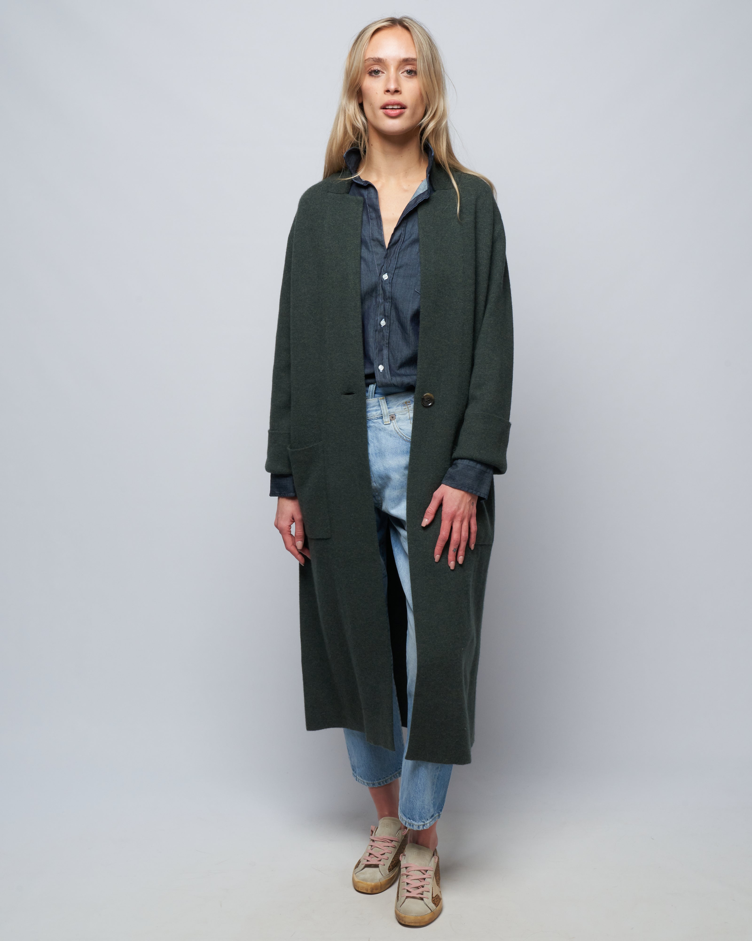 lisa yang, amie coat - olive