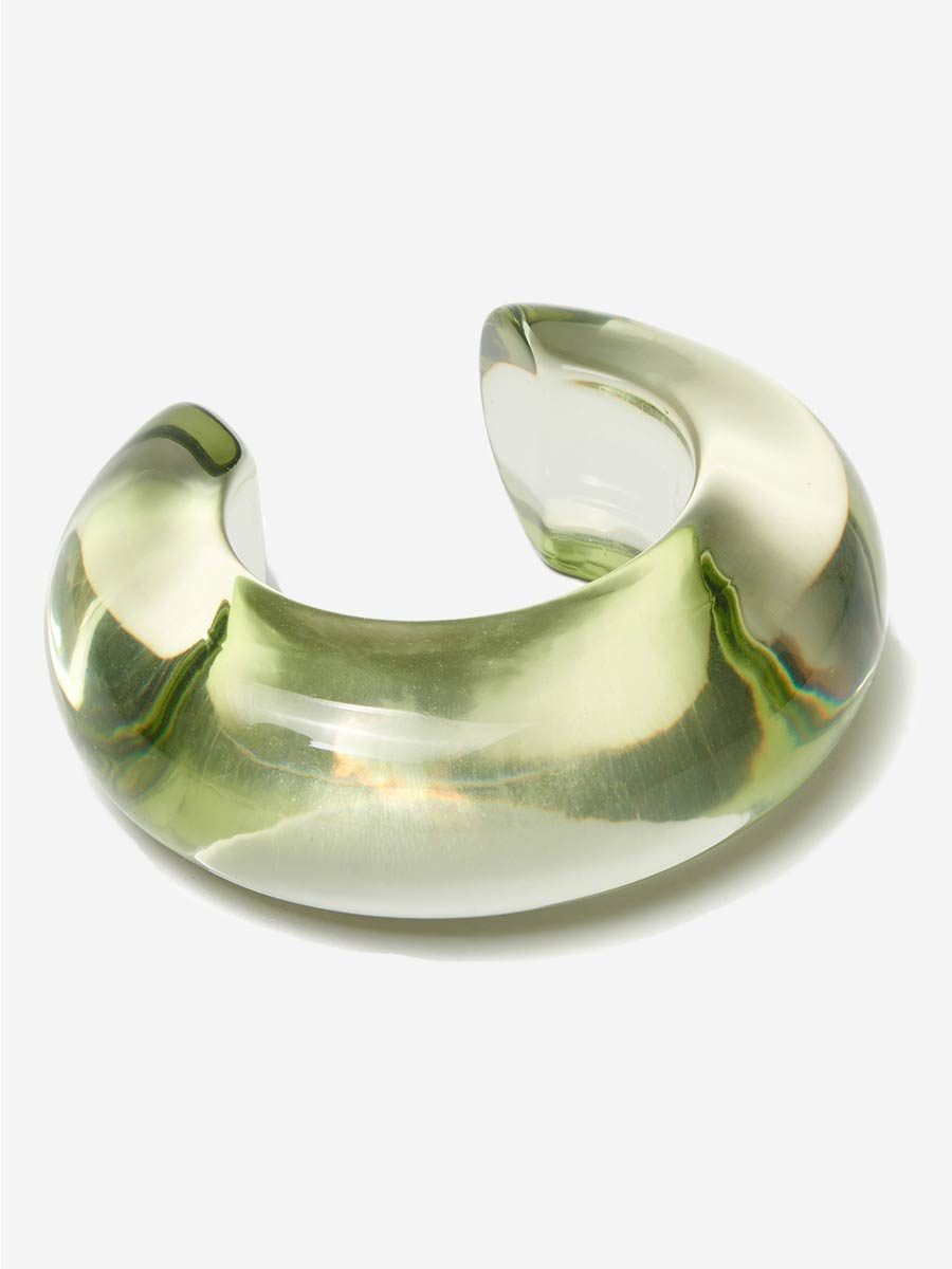 Lizzie Fortunato, arc cuff - lime