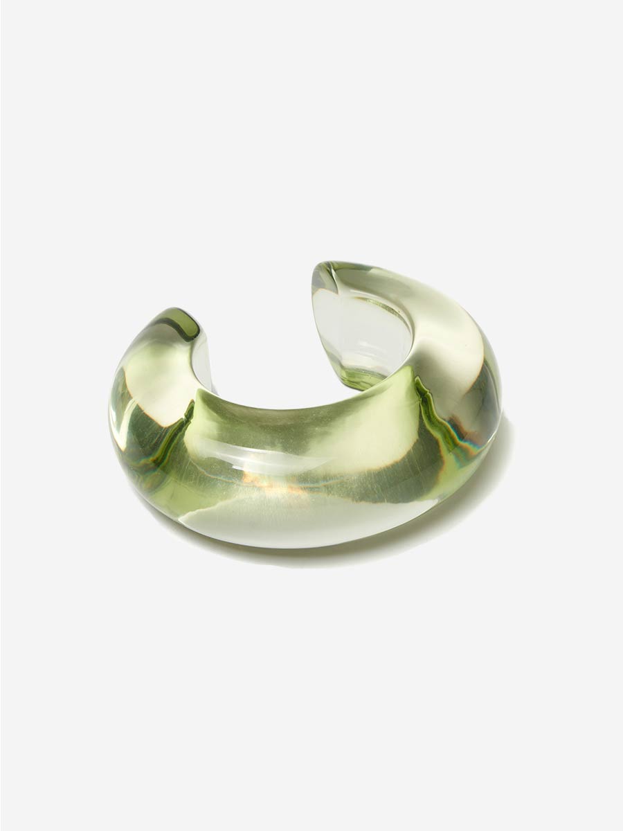 Lizzie Fortunato, arc cuff - lime