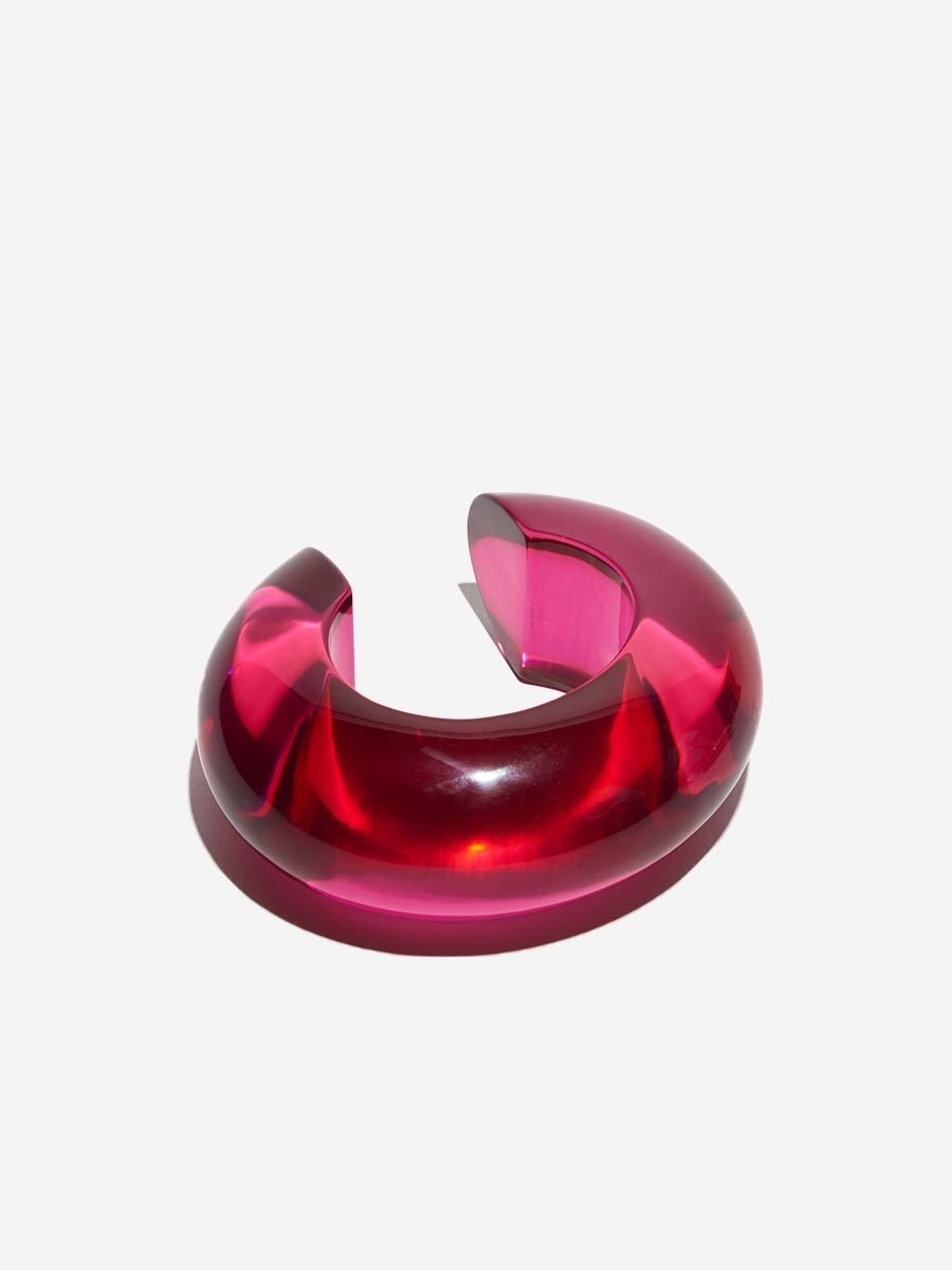 Lizzie Fortunato, arc cuff - magenta