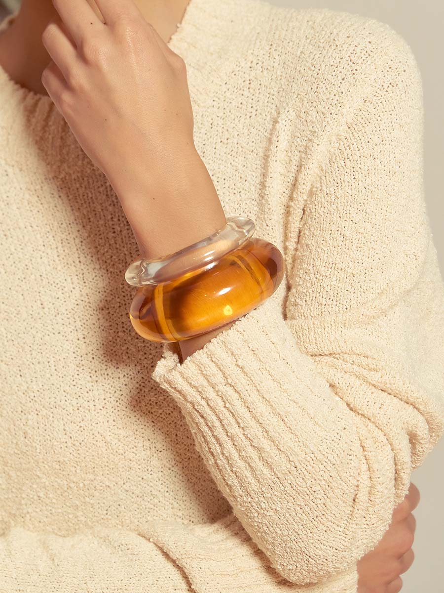 Lizzie Fortunato, arc cuff - marigold