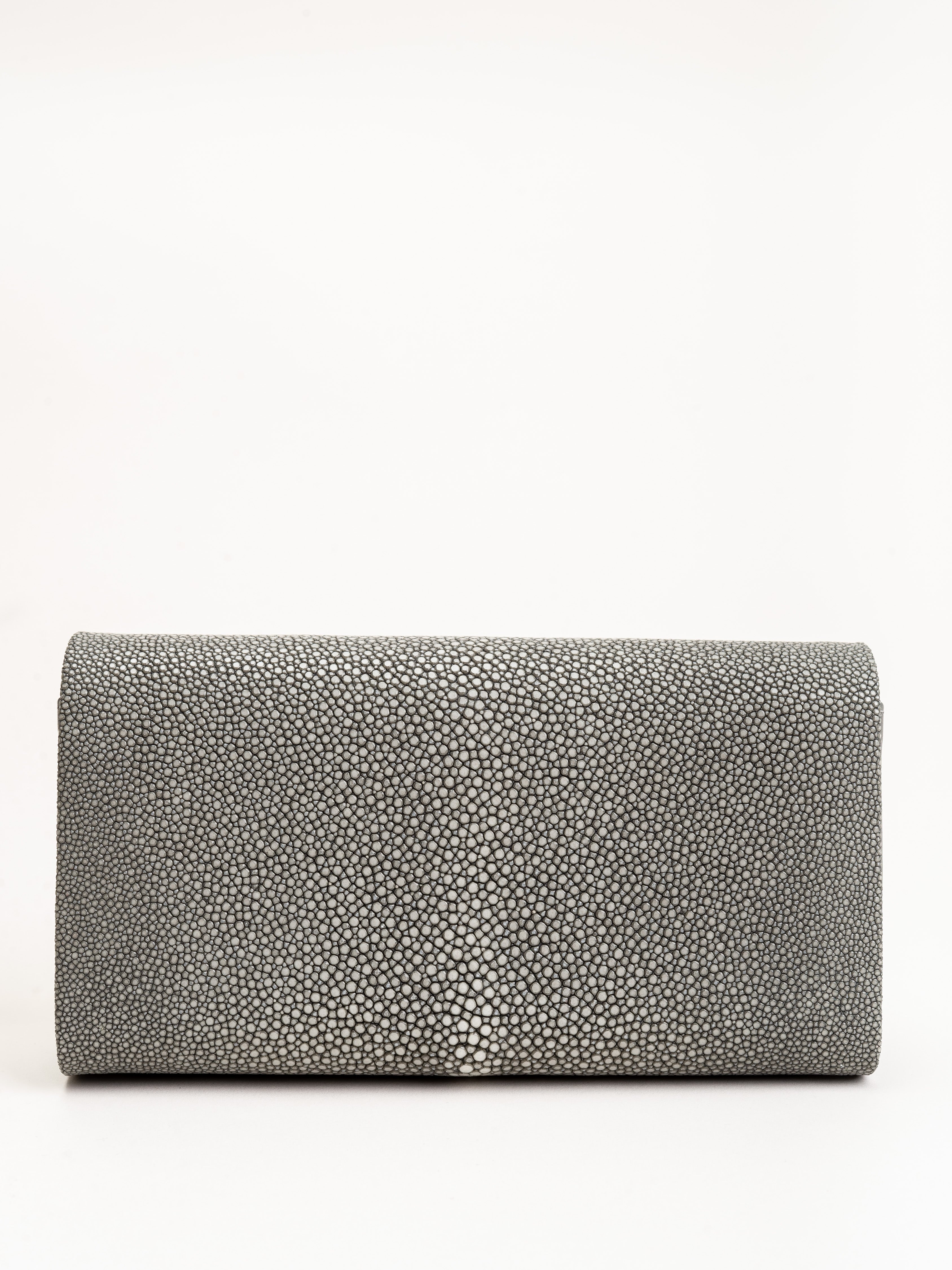 J. Markell, baby grande stingray clutch - grey