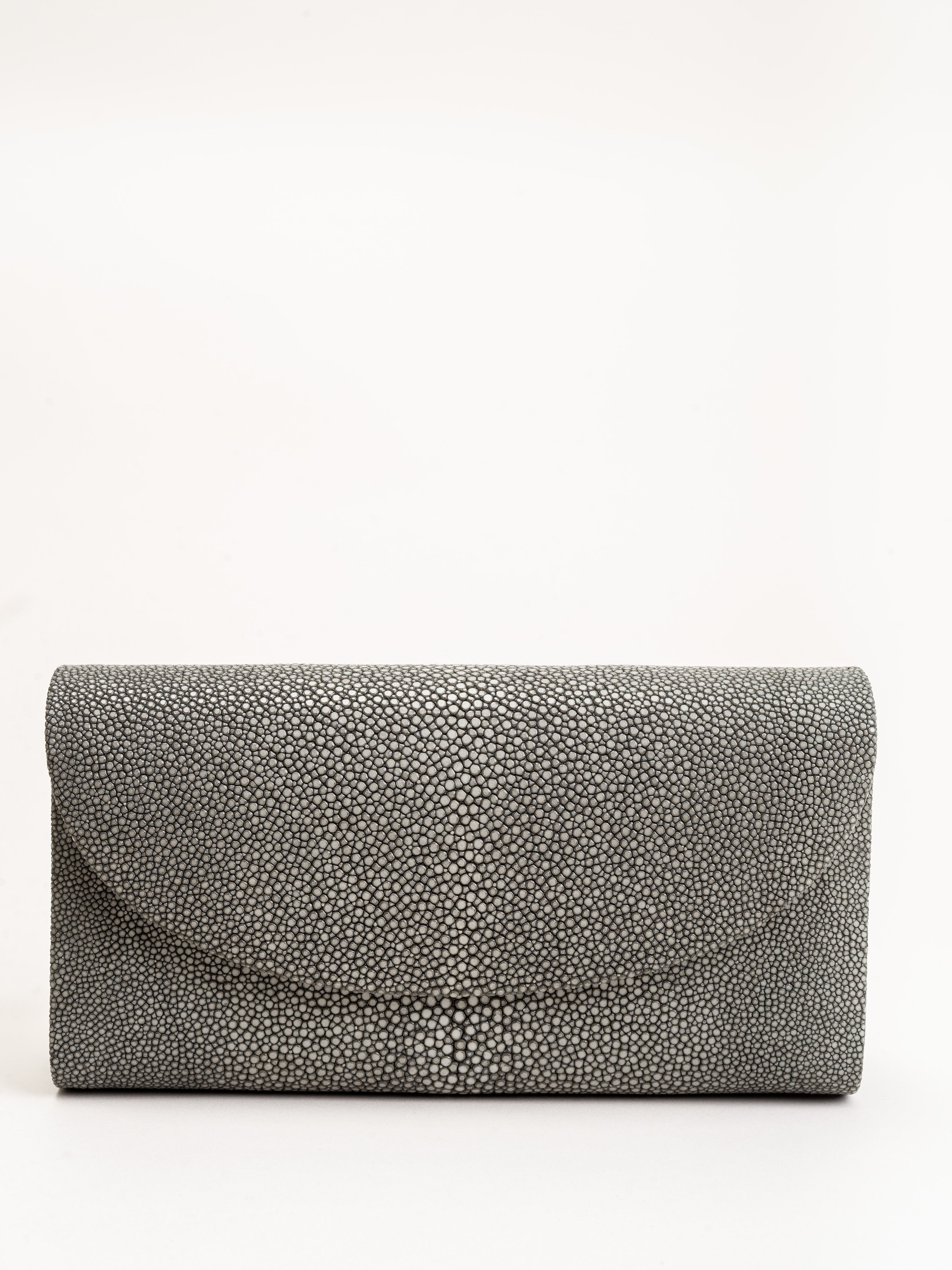 J. Markell, baby grande stingray clutch - grey