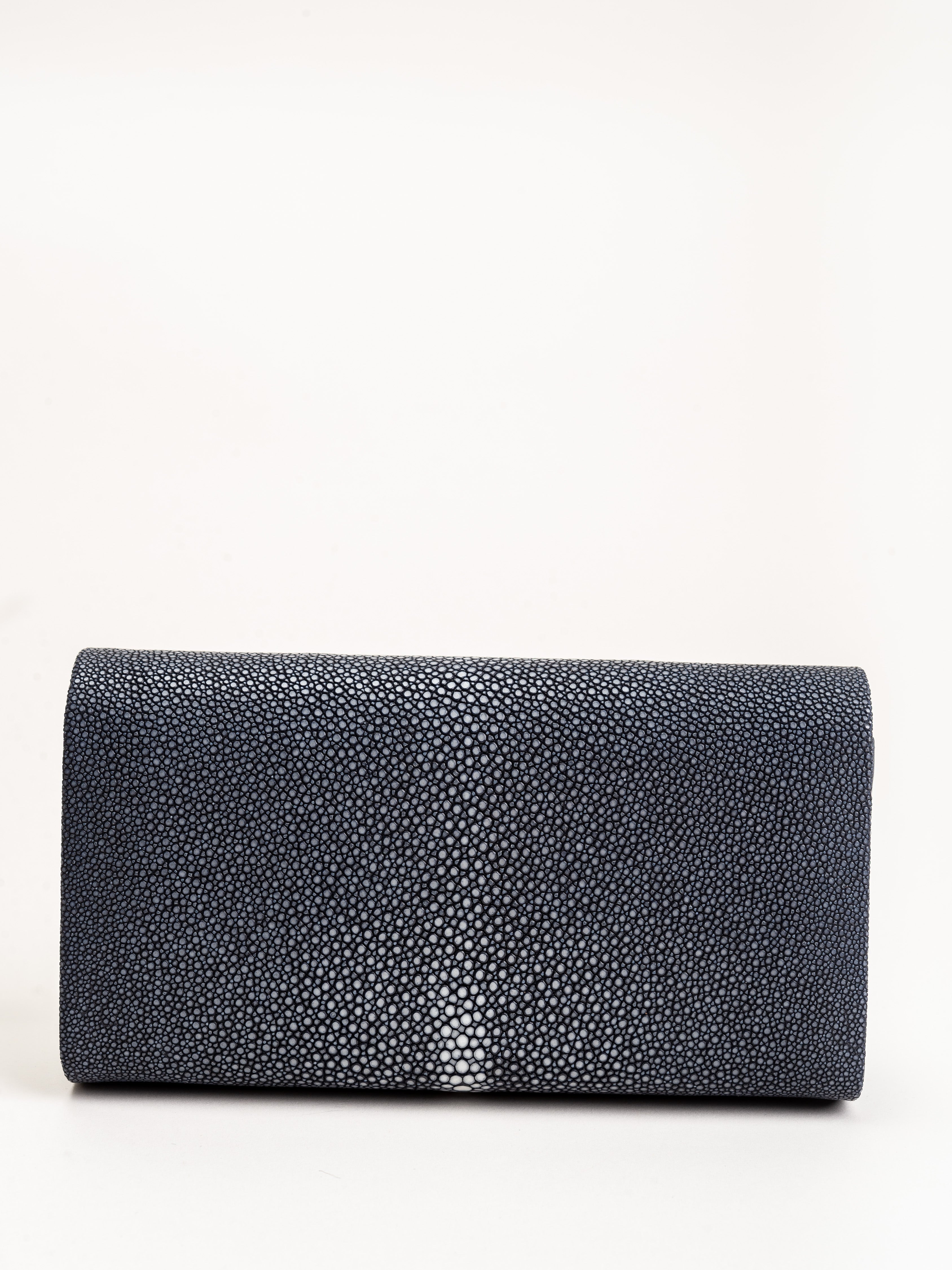 J. Markell, baby grande stingray clutch - navy