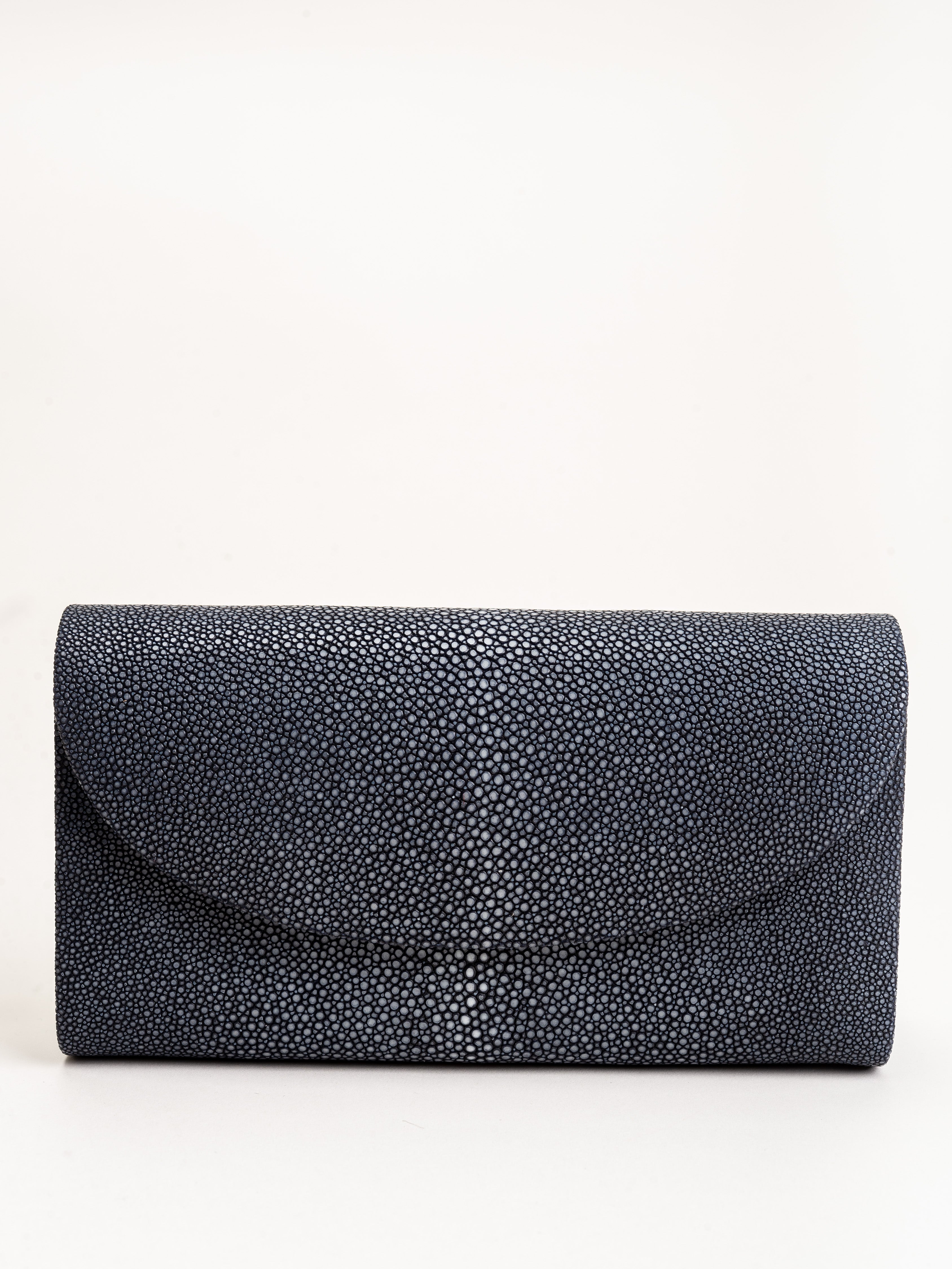 J. Markell, baby grande stingray clutch - navy