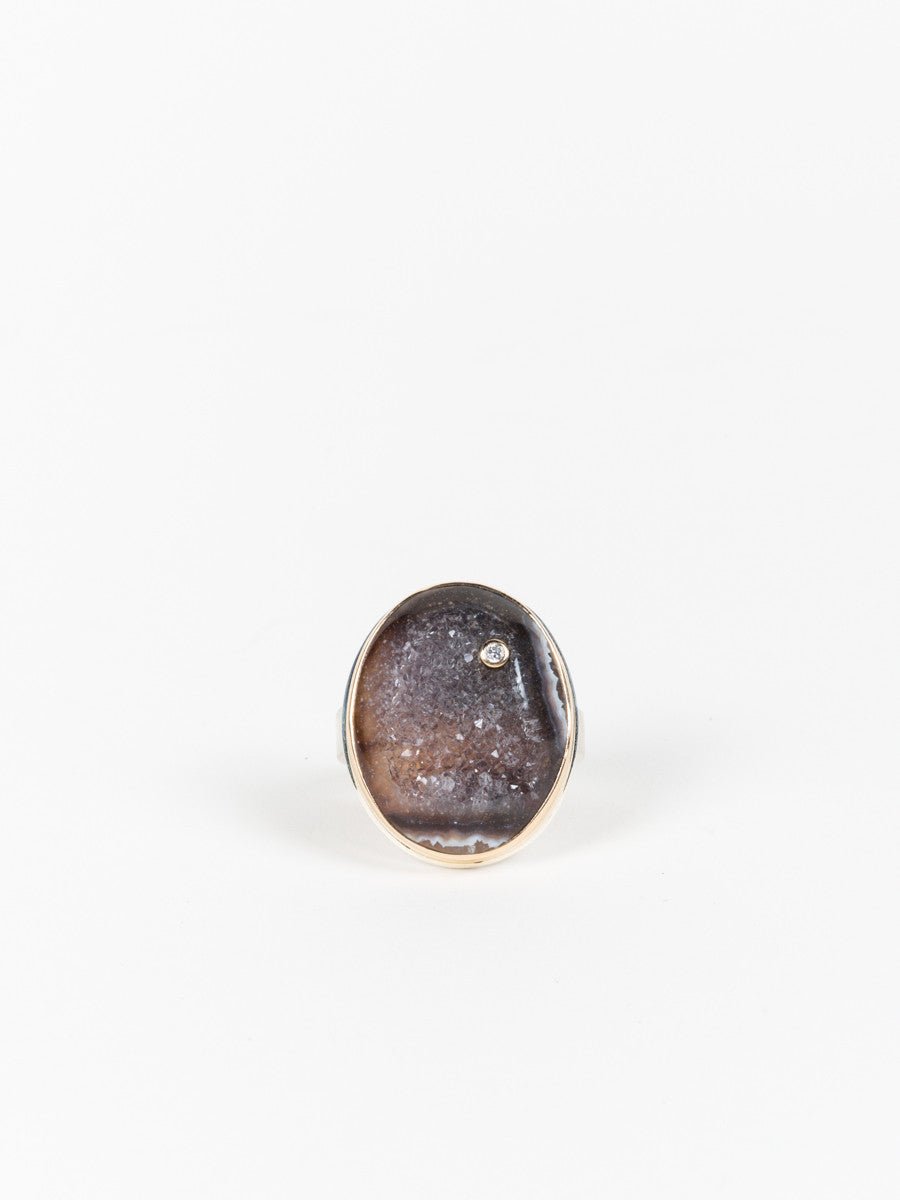 jamie joseph, bali dark drusy ring