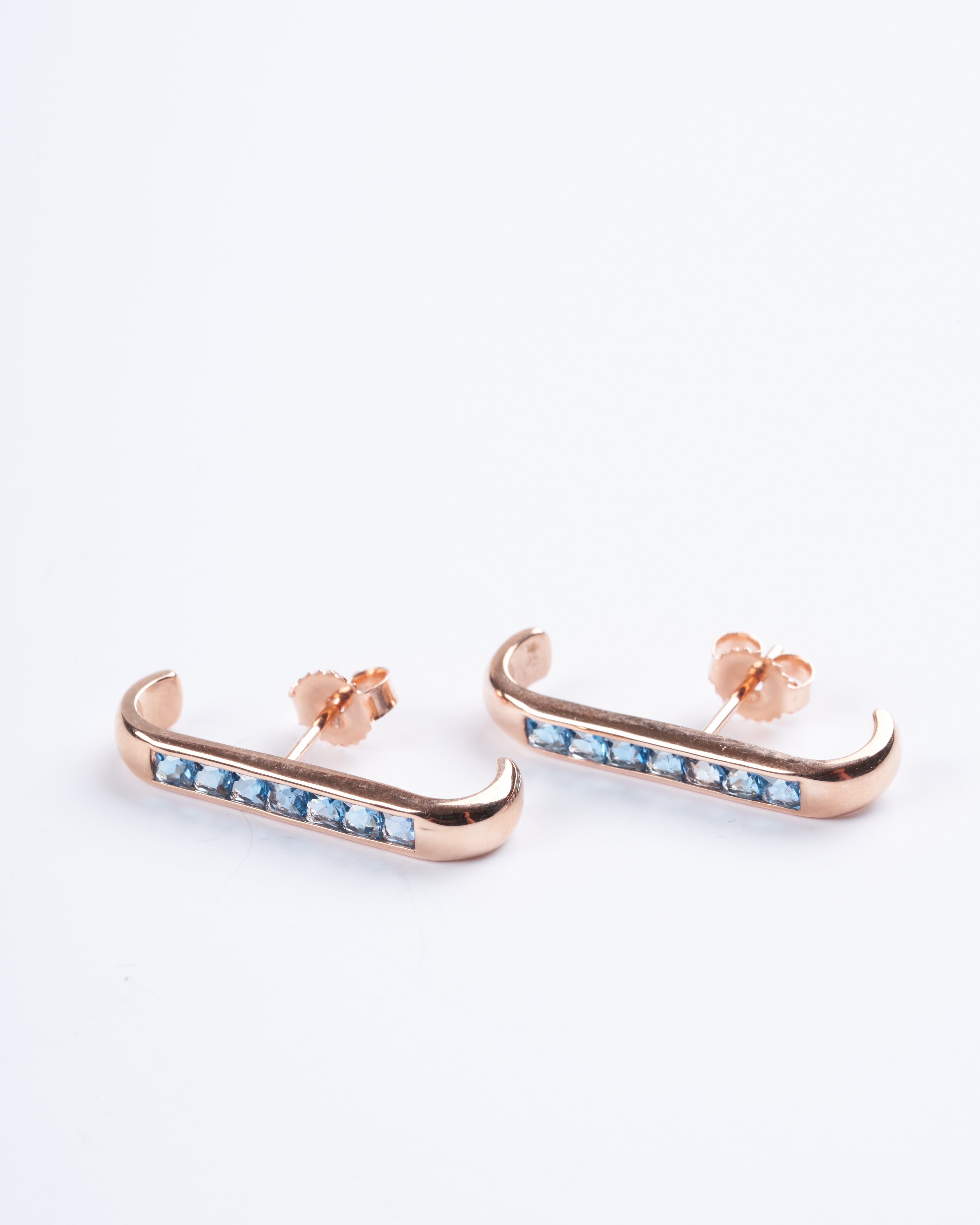 jolly bijou, barre 7 gems earlobe wrap- rose gold