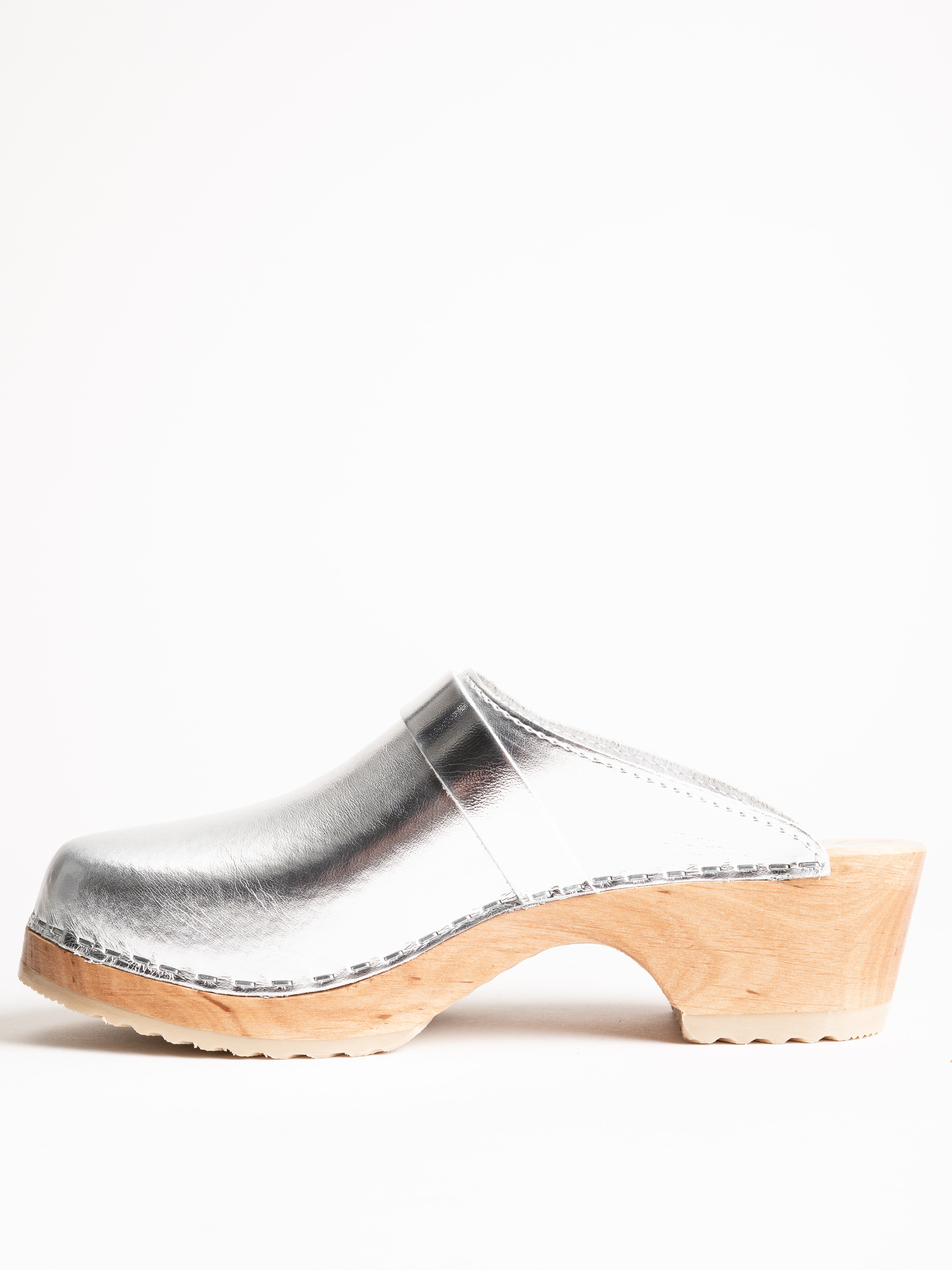 maguba/troentorp, berkeley clog - silver