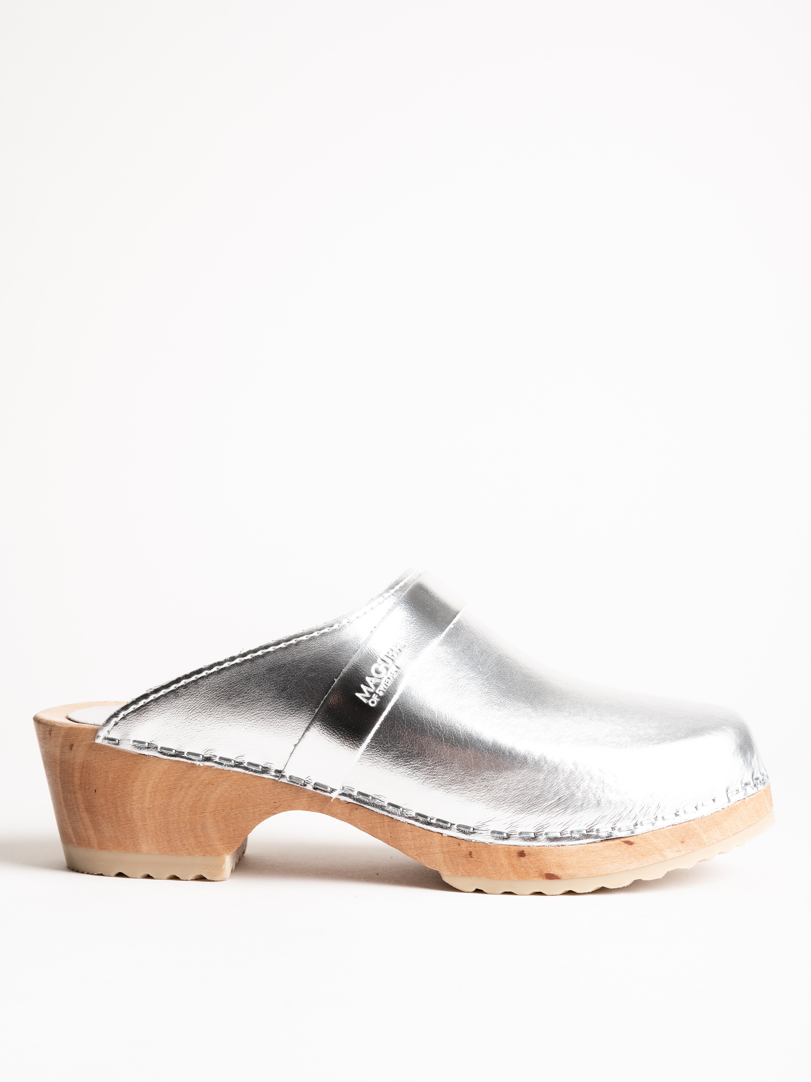 maguba/troentorp, berkeley clog - silver