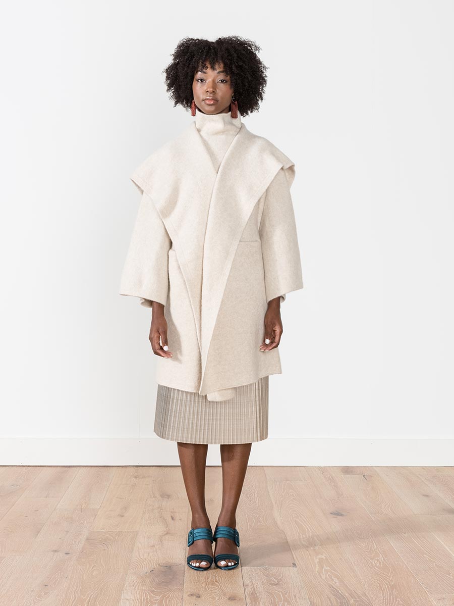 lauren manoogian, blanket coat - birch