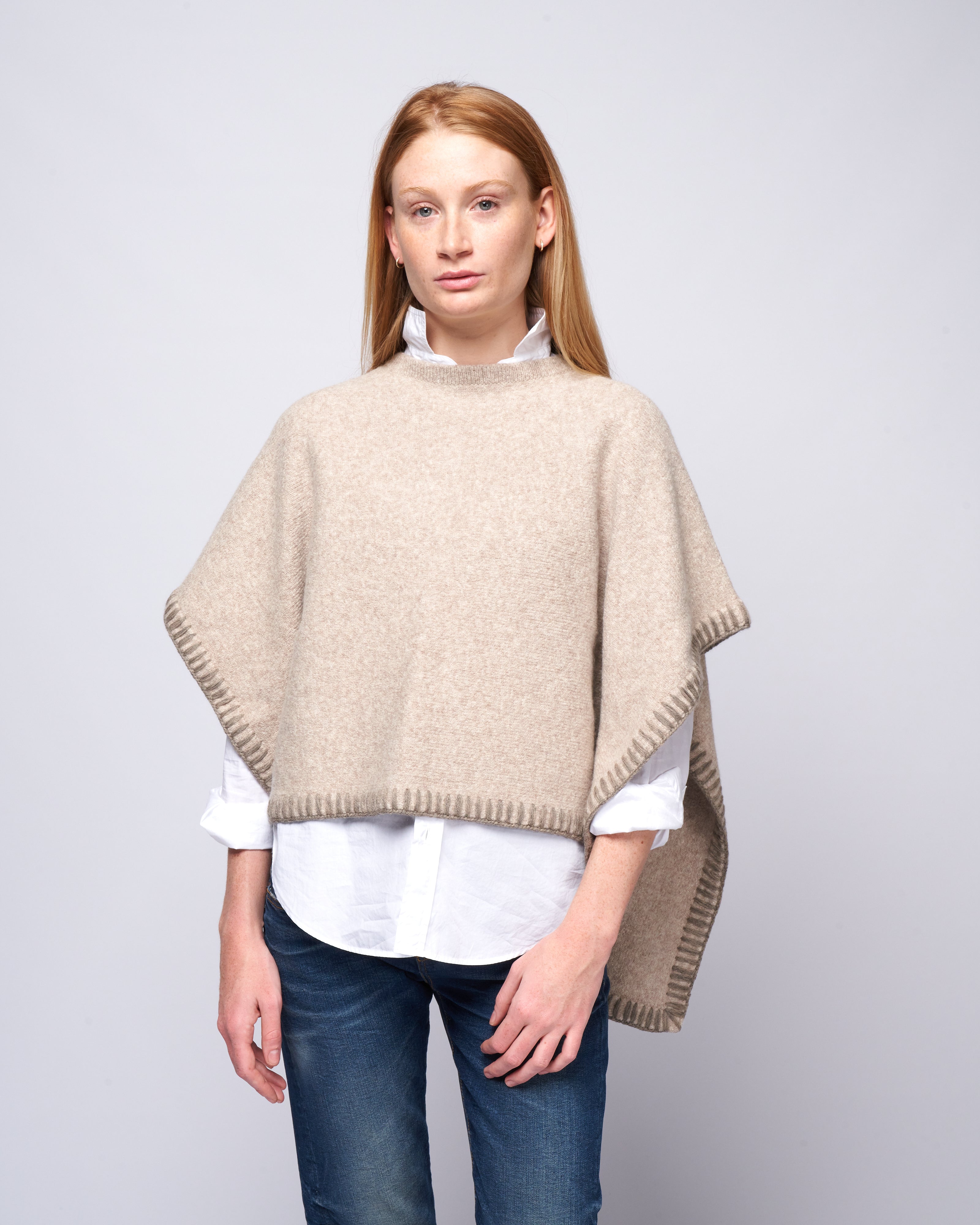 lauren manoogian, blanket poncho - aspen