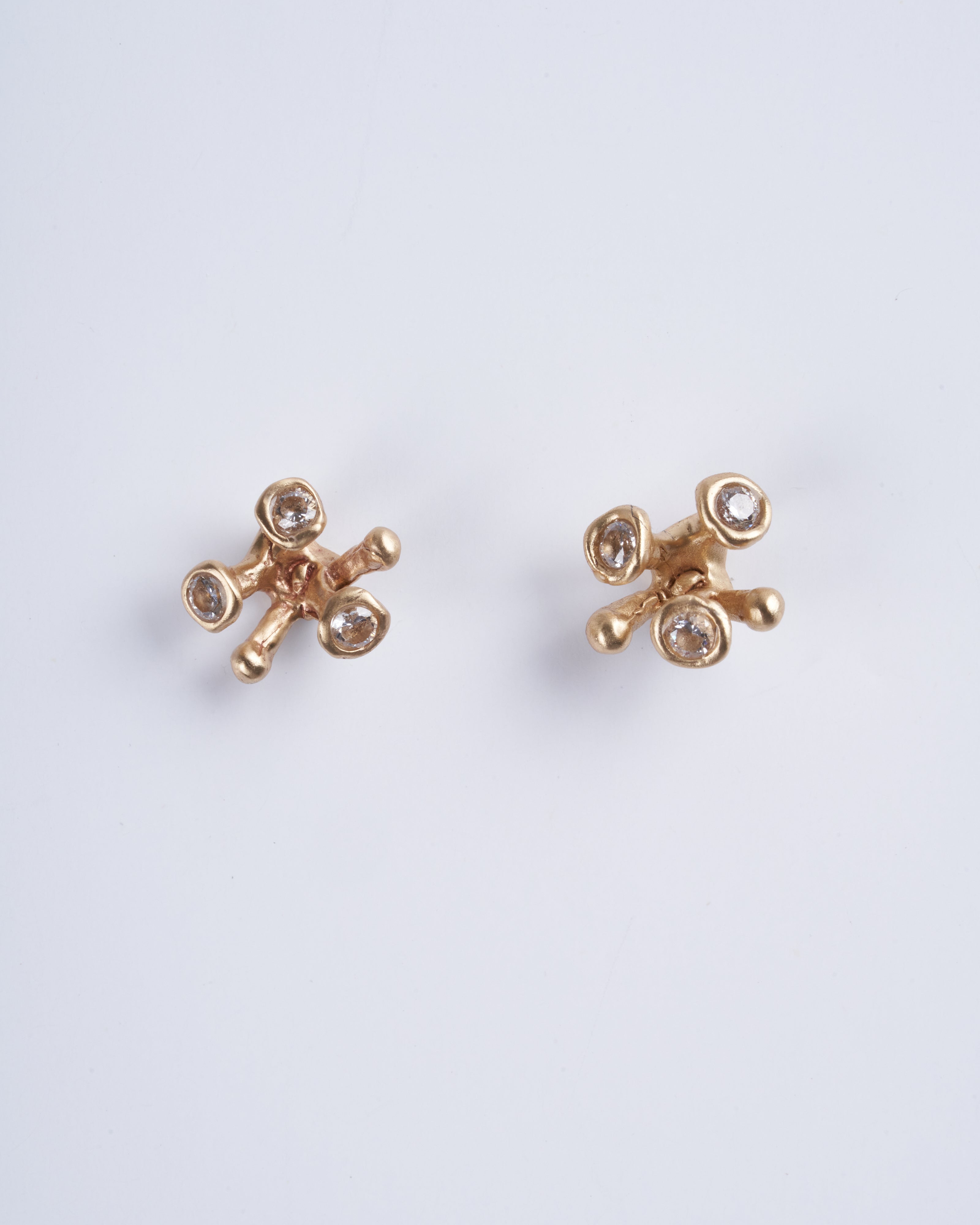 julie cohn designs, blossom bronze post earrings