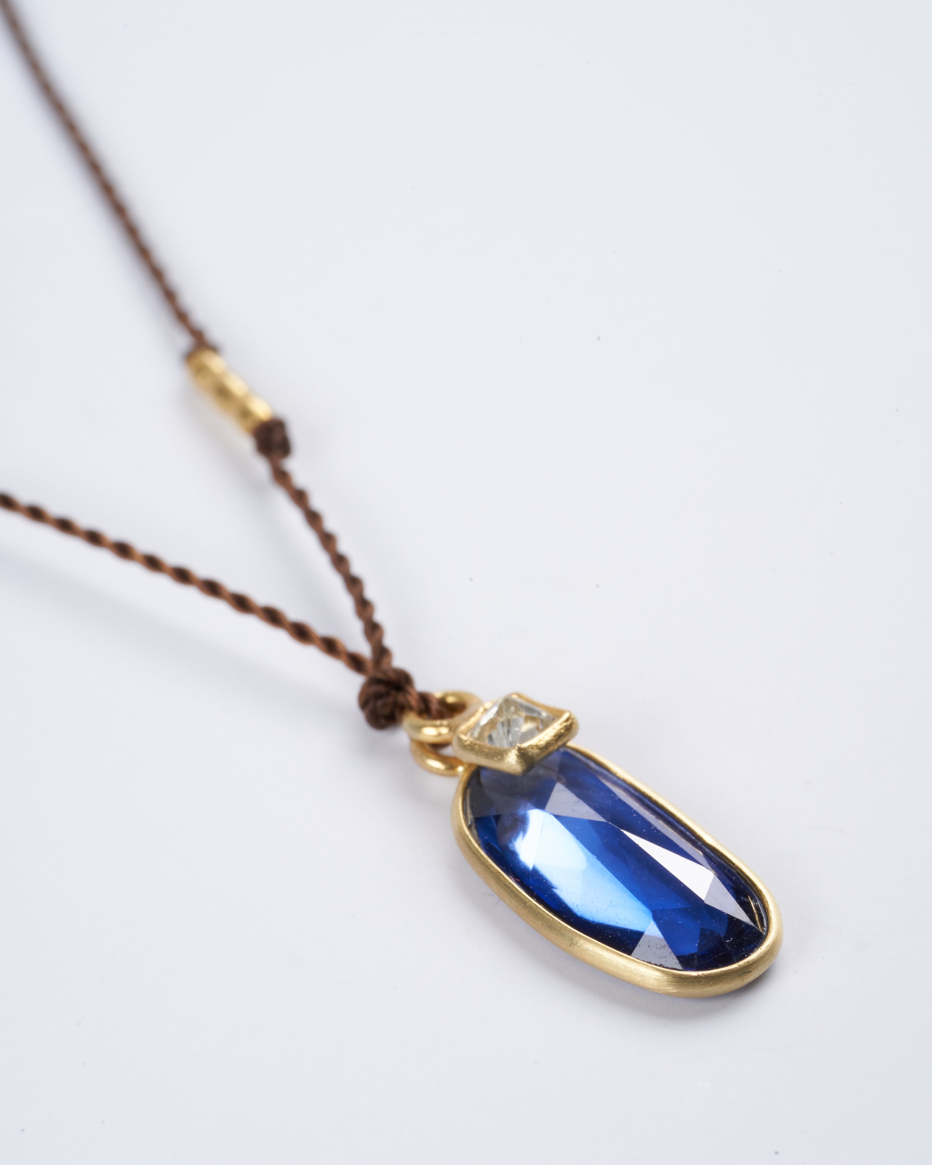 margaret solow, blue sapphire/diamond